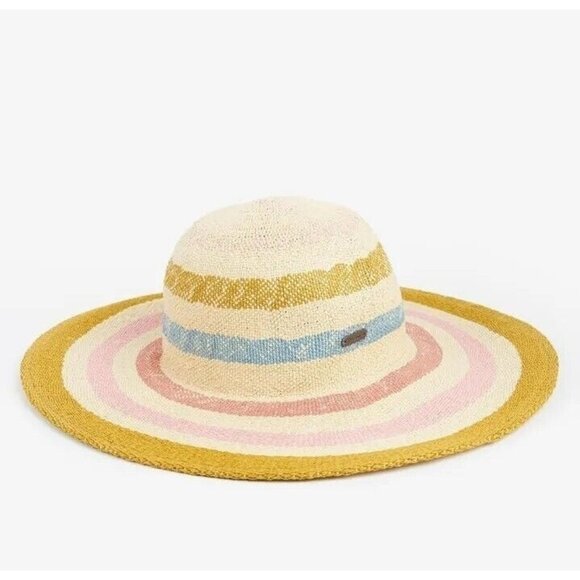 NWT Barbour Southport Sun Hat Straw Striped sz S main image 6